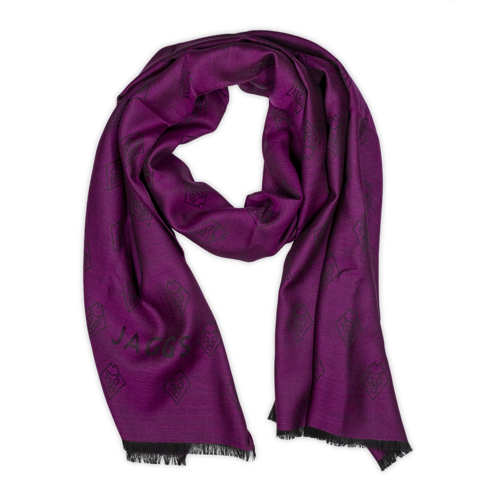 Foulard en laine & soie "Kilimandjaro" mauve