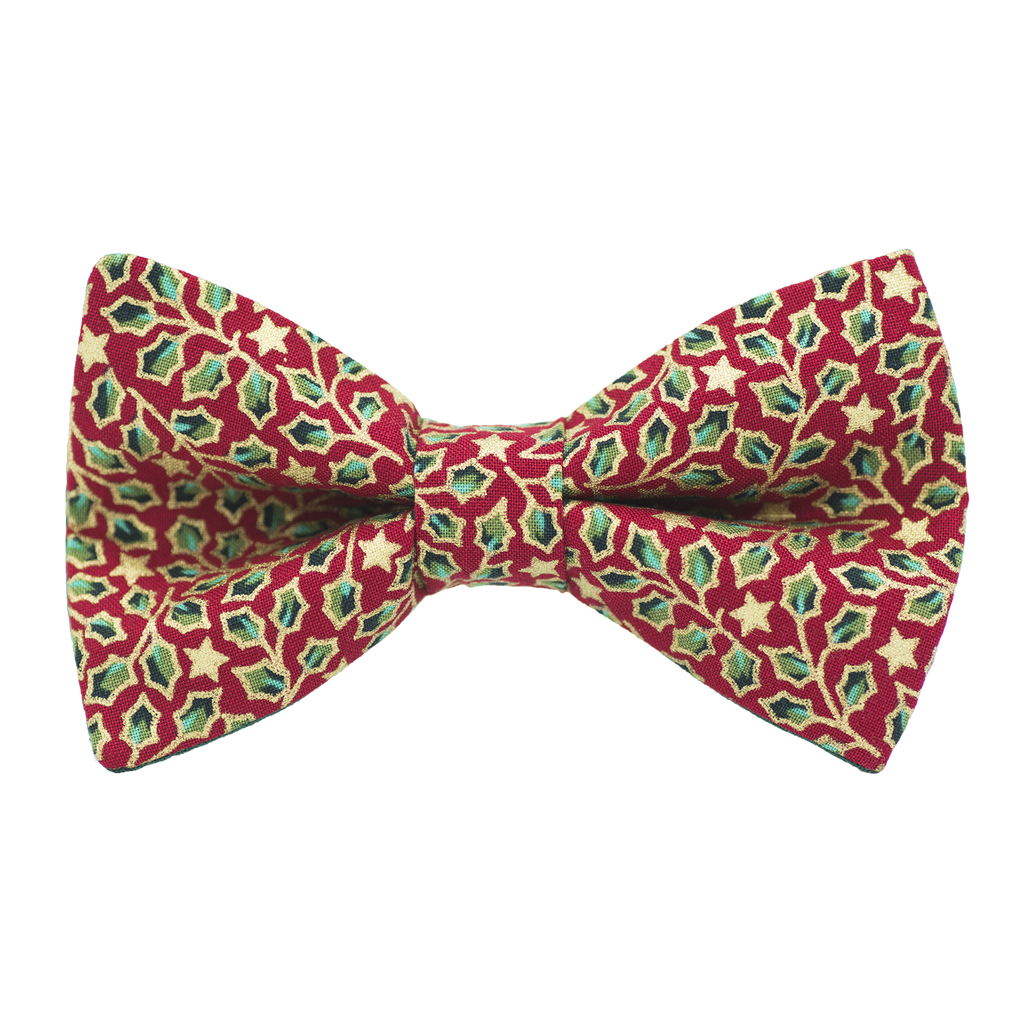 Noeud papillon "Houx Là Là" rouge