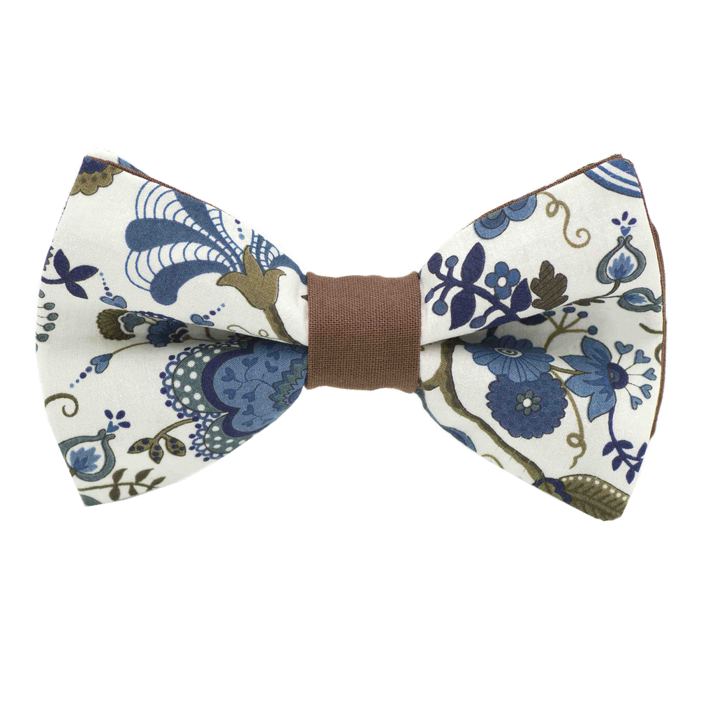 Noeud papillon Liberty "Mabelle" bleu foncé