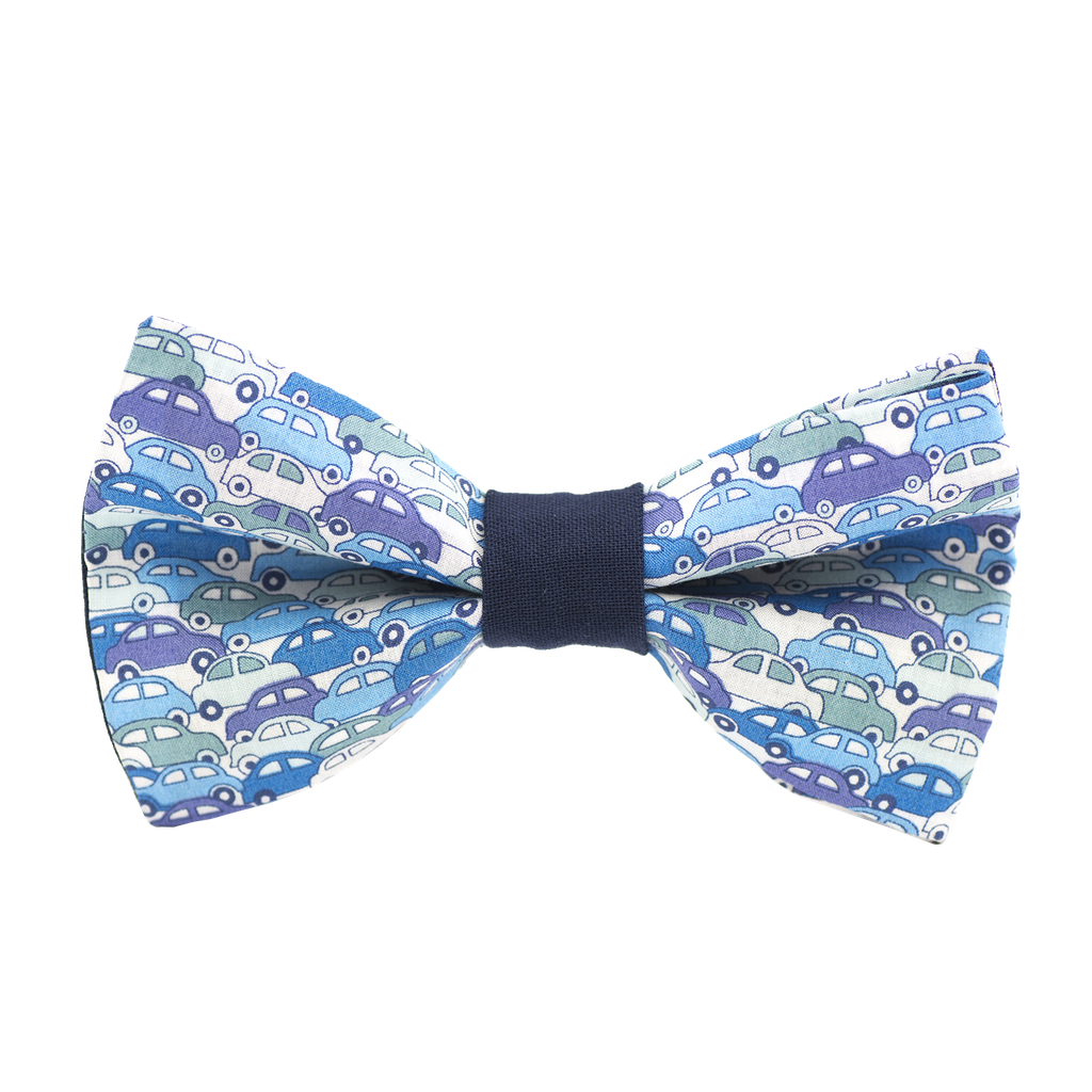 Noeud papillon Liberty "Cars" bleu