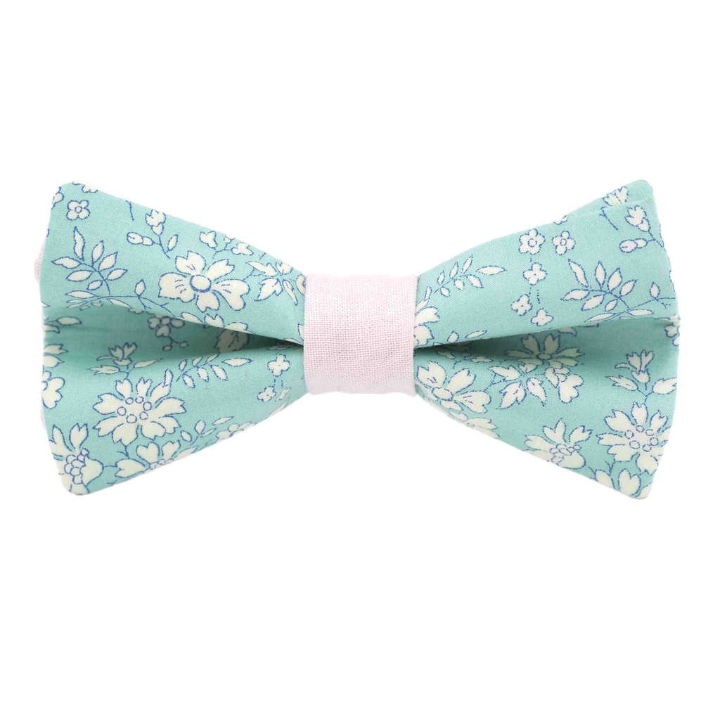 Noeud papillon Liberty "Capel" vert d'eau