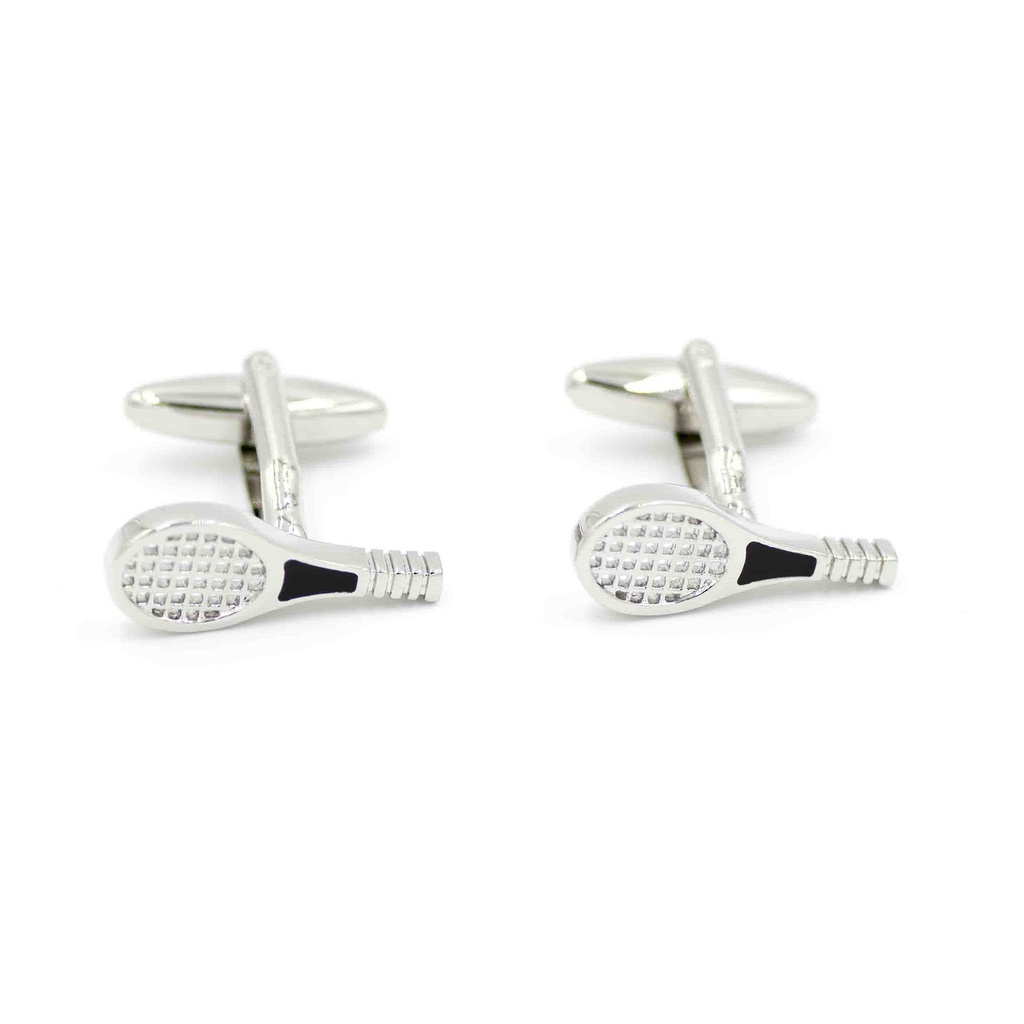 Boutons de manchettes "Raquette de tennis"