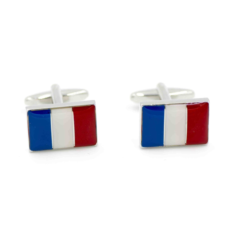 Boutons de manchettes "Drapeau français"