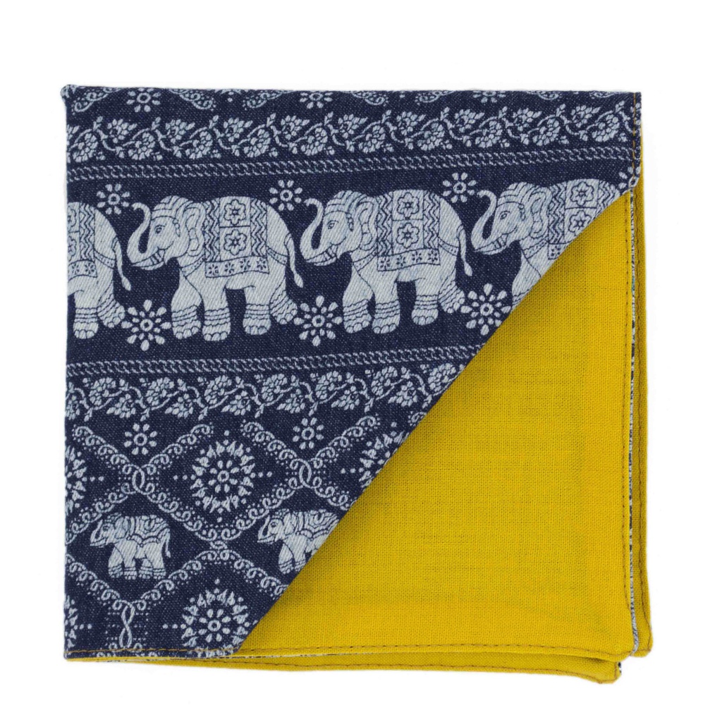 Pochette Jean "Taj Mahal" - éléphants