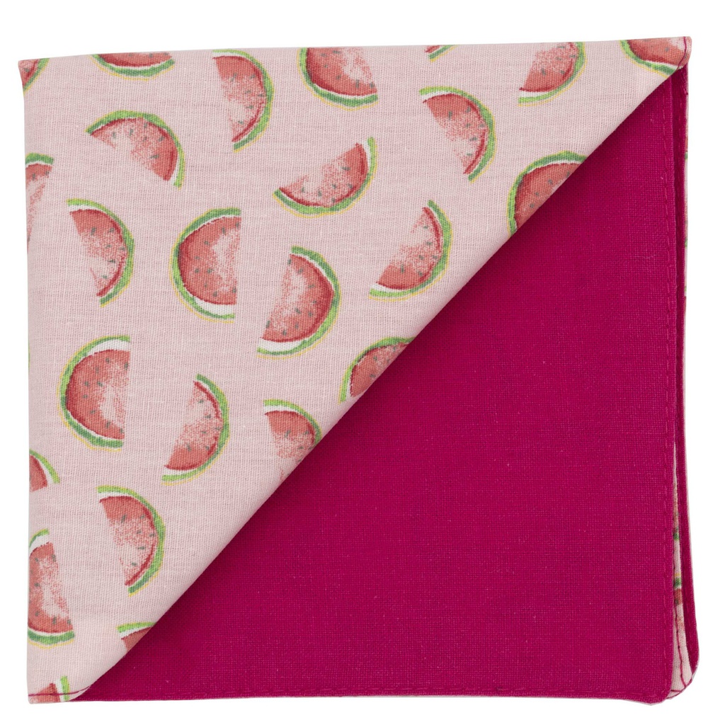 Pochette "Watermelon" pastèques sur fond rose