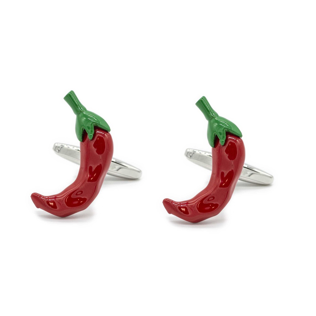 Boutons de manchettes "Piments Rouges"