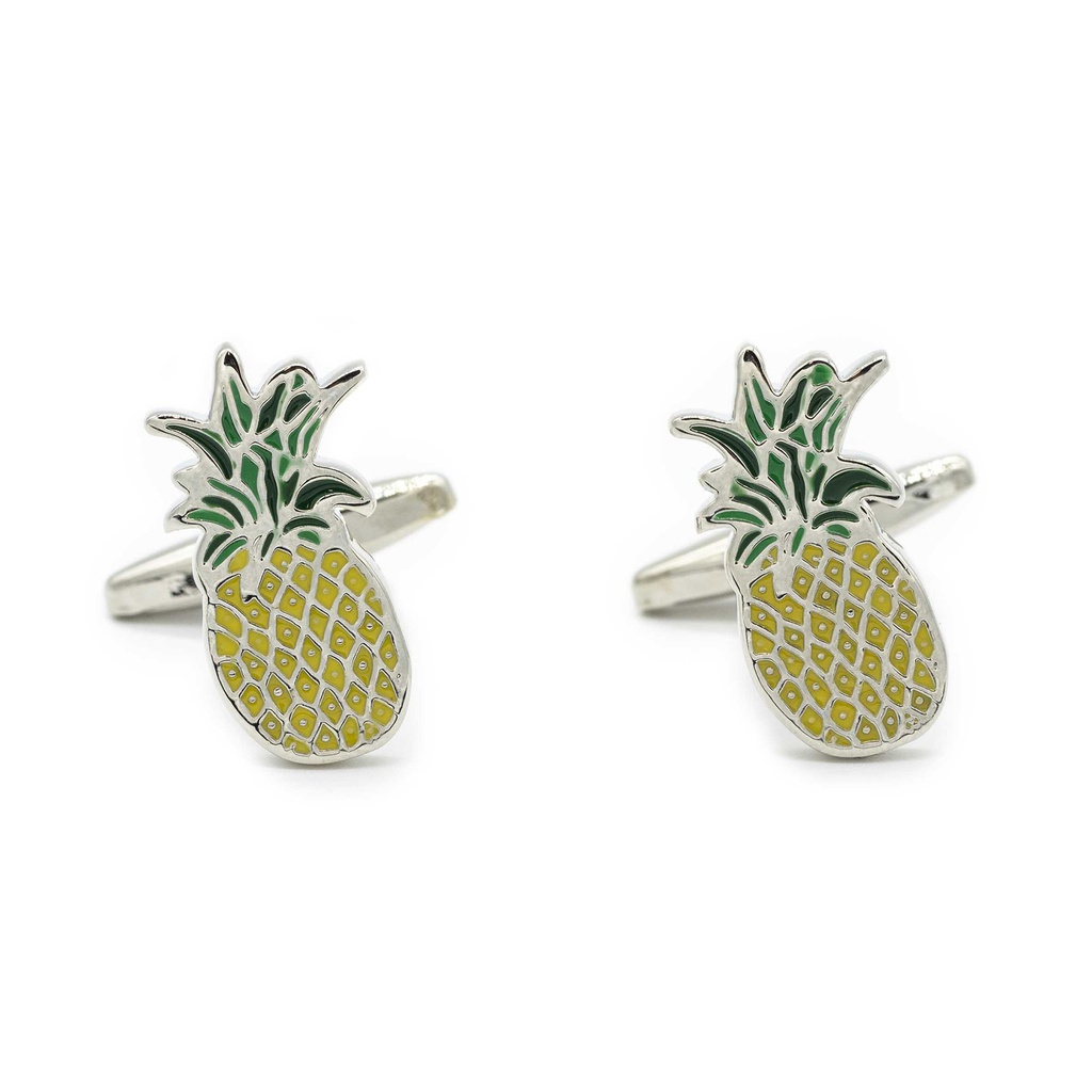 Boutons de manchettes "Ananas coloré"