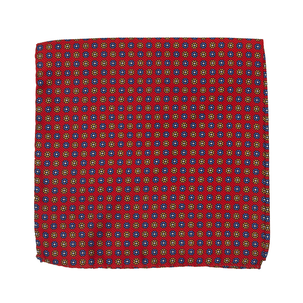 Pochette en soie "Harrisson" rouge