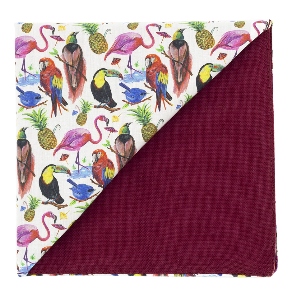 Pochette Liberty "Birds Of Paradise" rouge