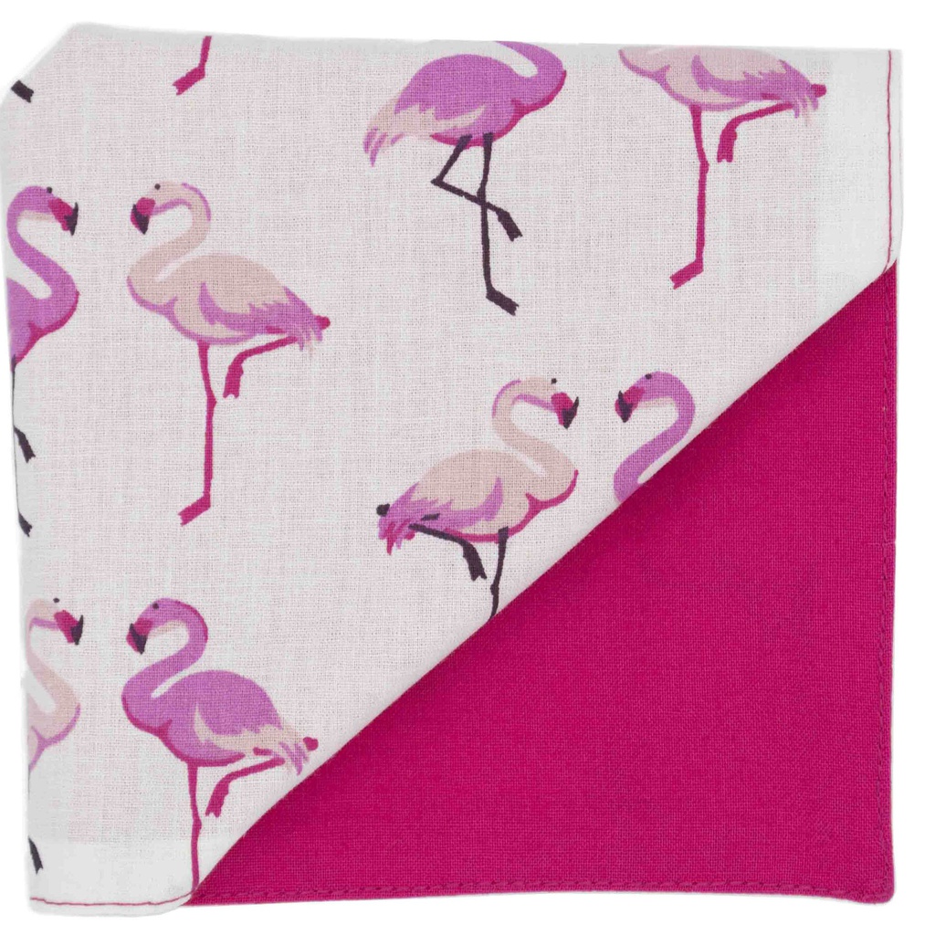 Pochette "Flamingo" - grands flamants roses
