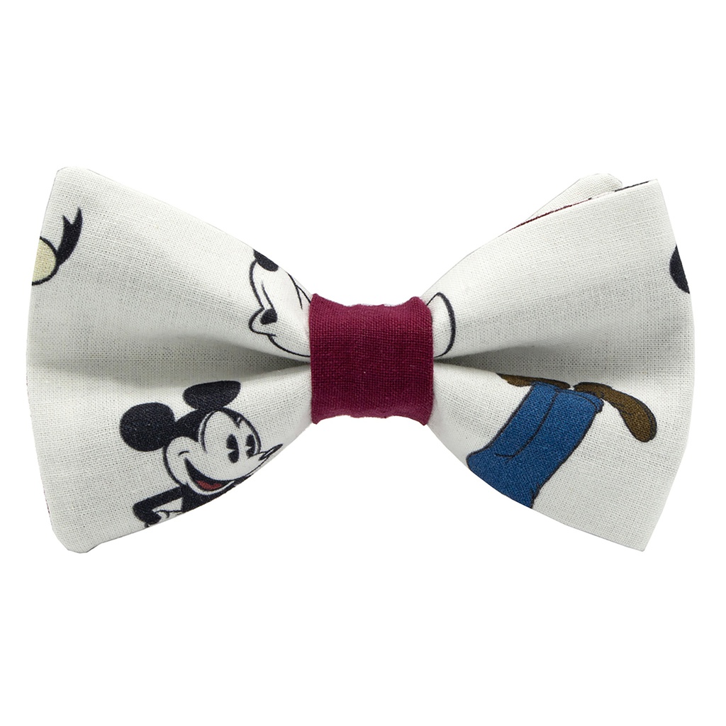 Noeud papillon "Disney" blanc