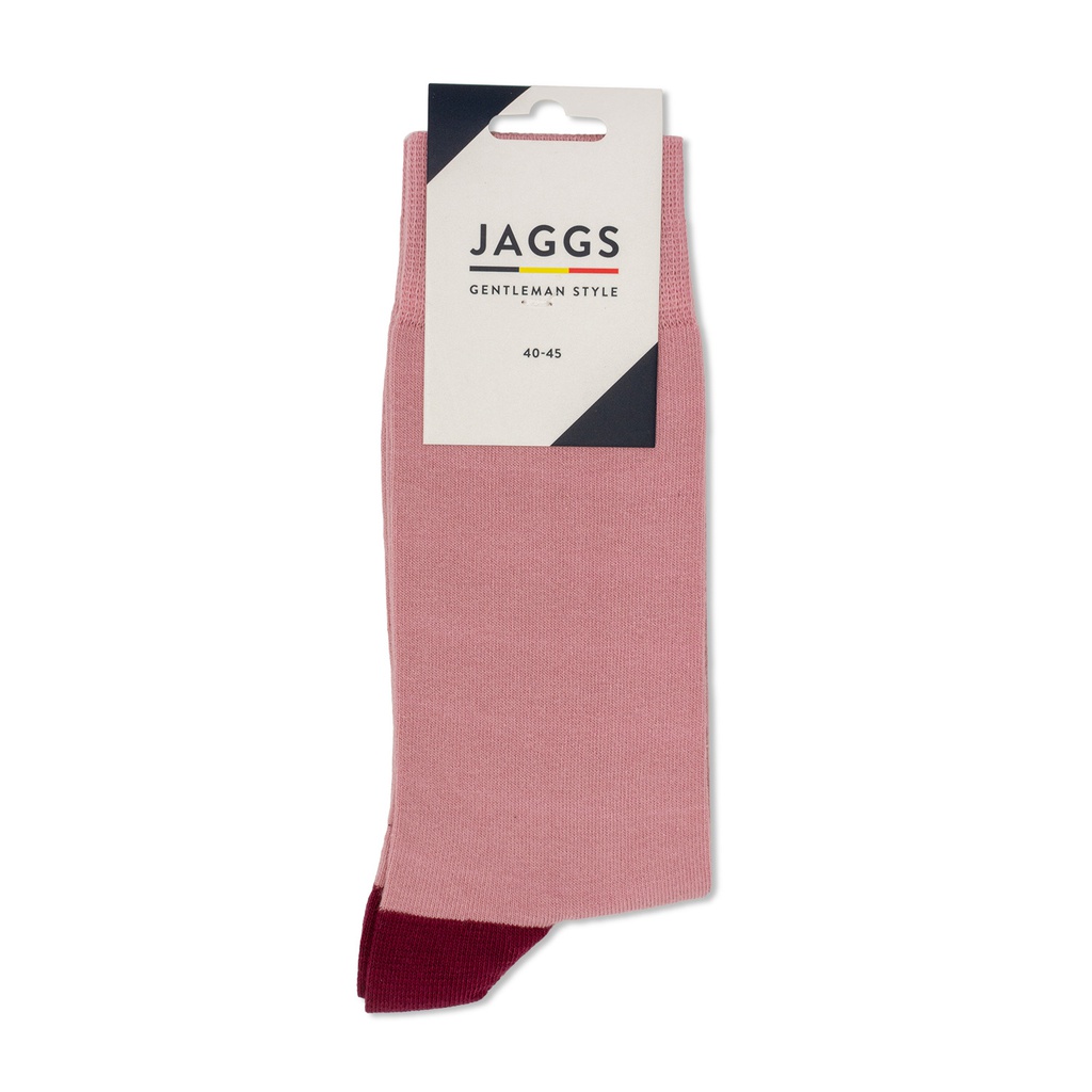 Chaussettes vieux rose en coton