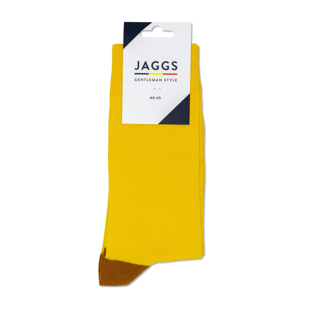 Chaussettes jaunes en coton