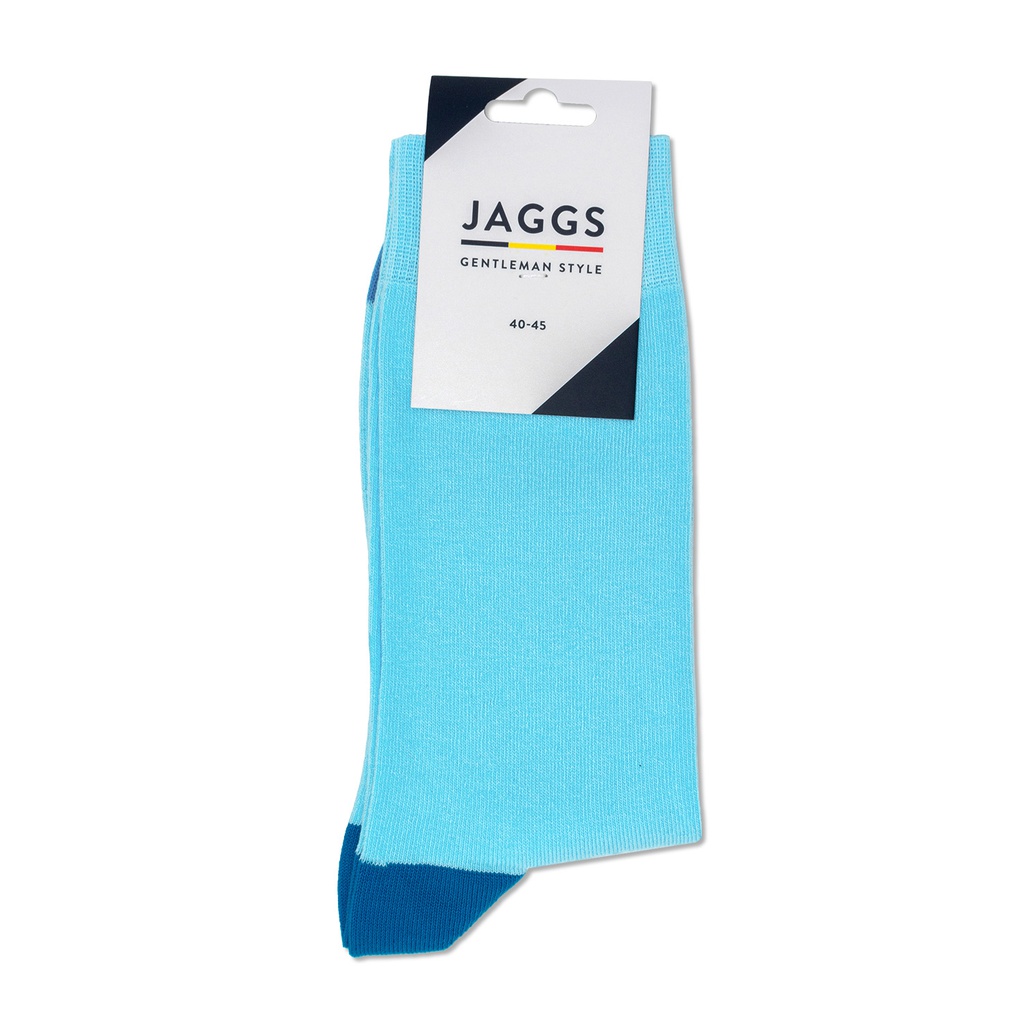 Chaussettes turquoise pastel en coton