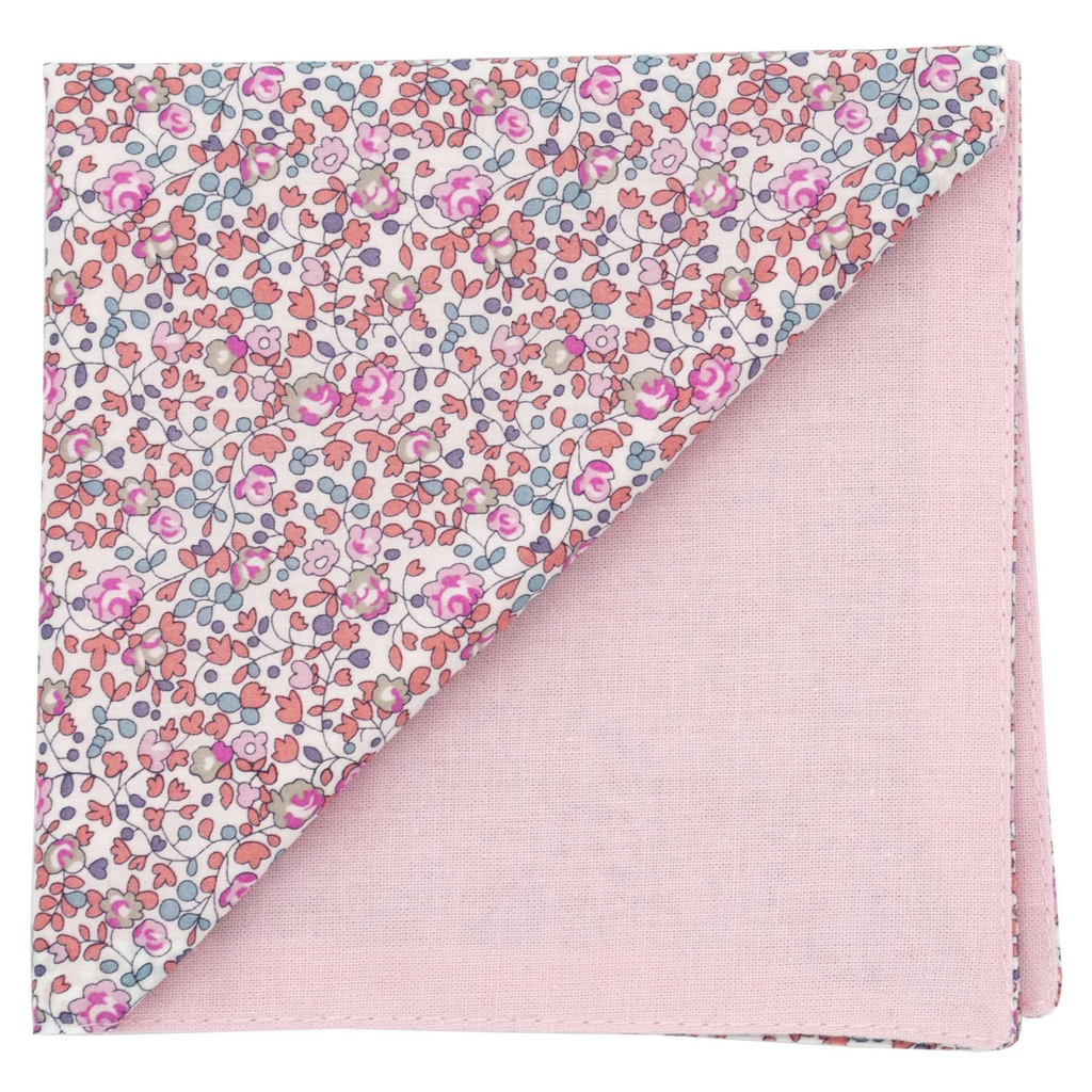 Pochette Liberty "Eloïse" rose pastel