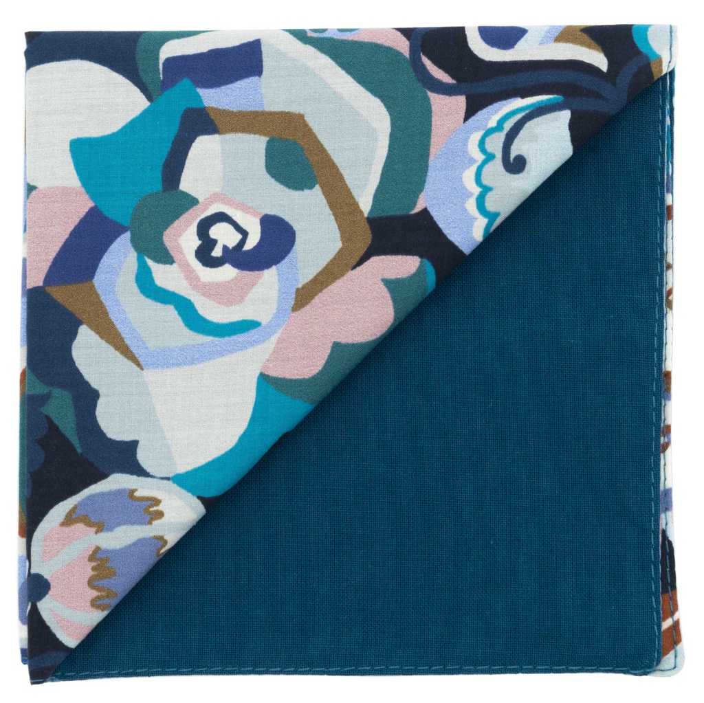 Pochette Liberty "Gatsby Garden" bleu