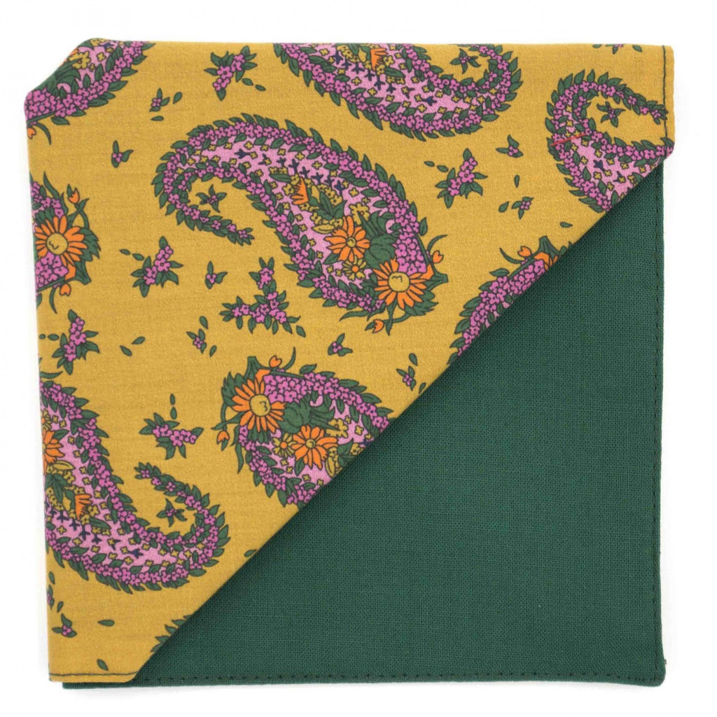 Pochette Liberty "Jaipur" jaune moutarde