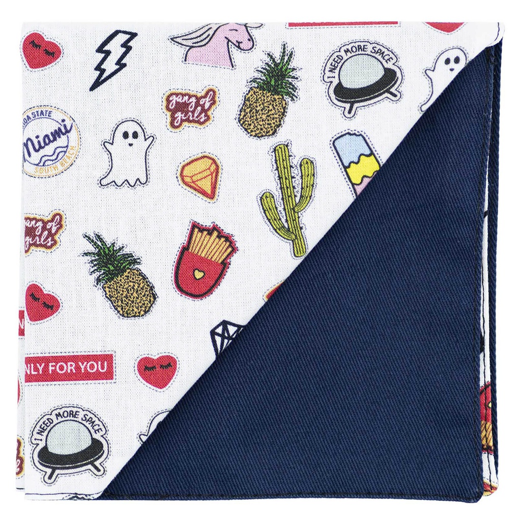 Pochette "Stickers" stickers sur fond blanc