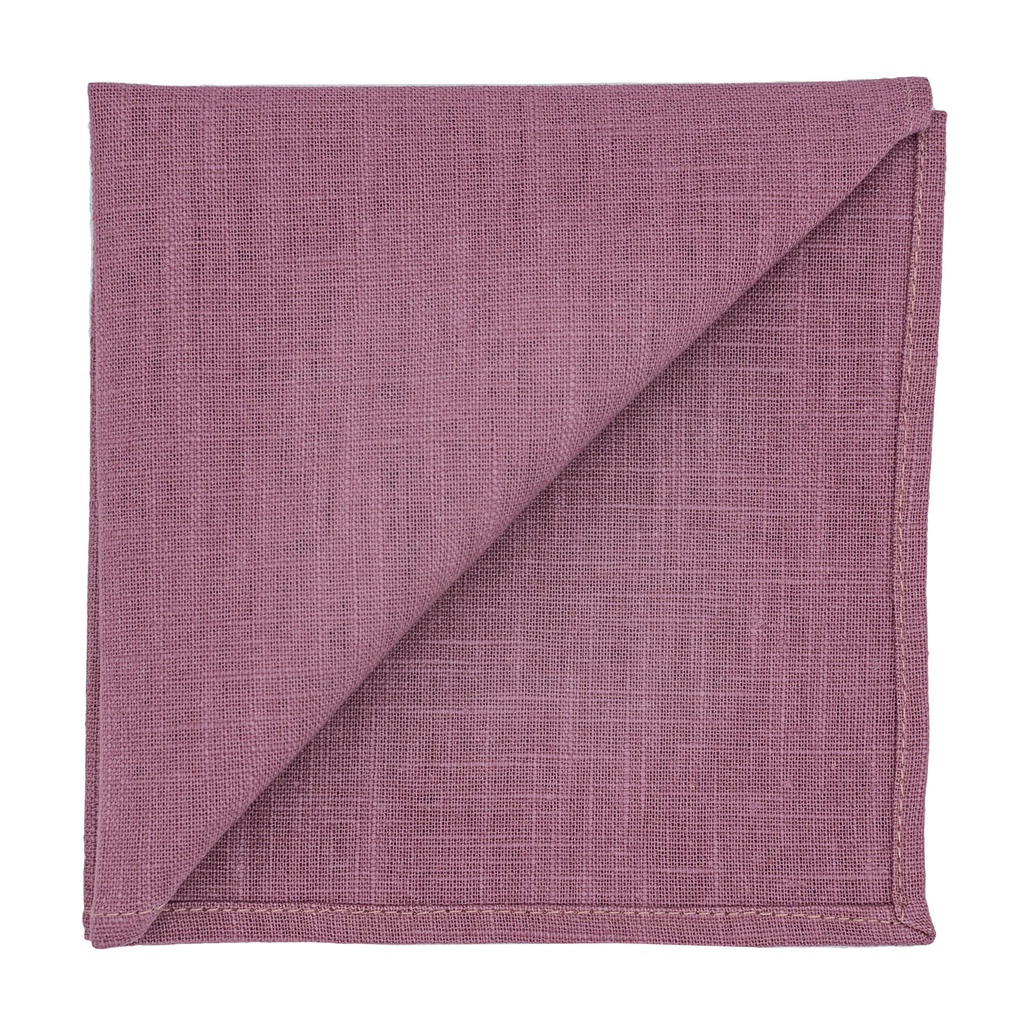 Pochette en lin mauve