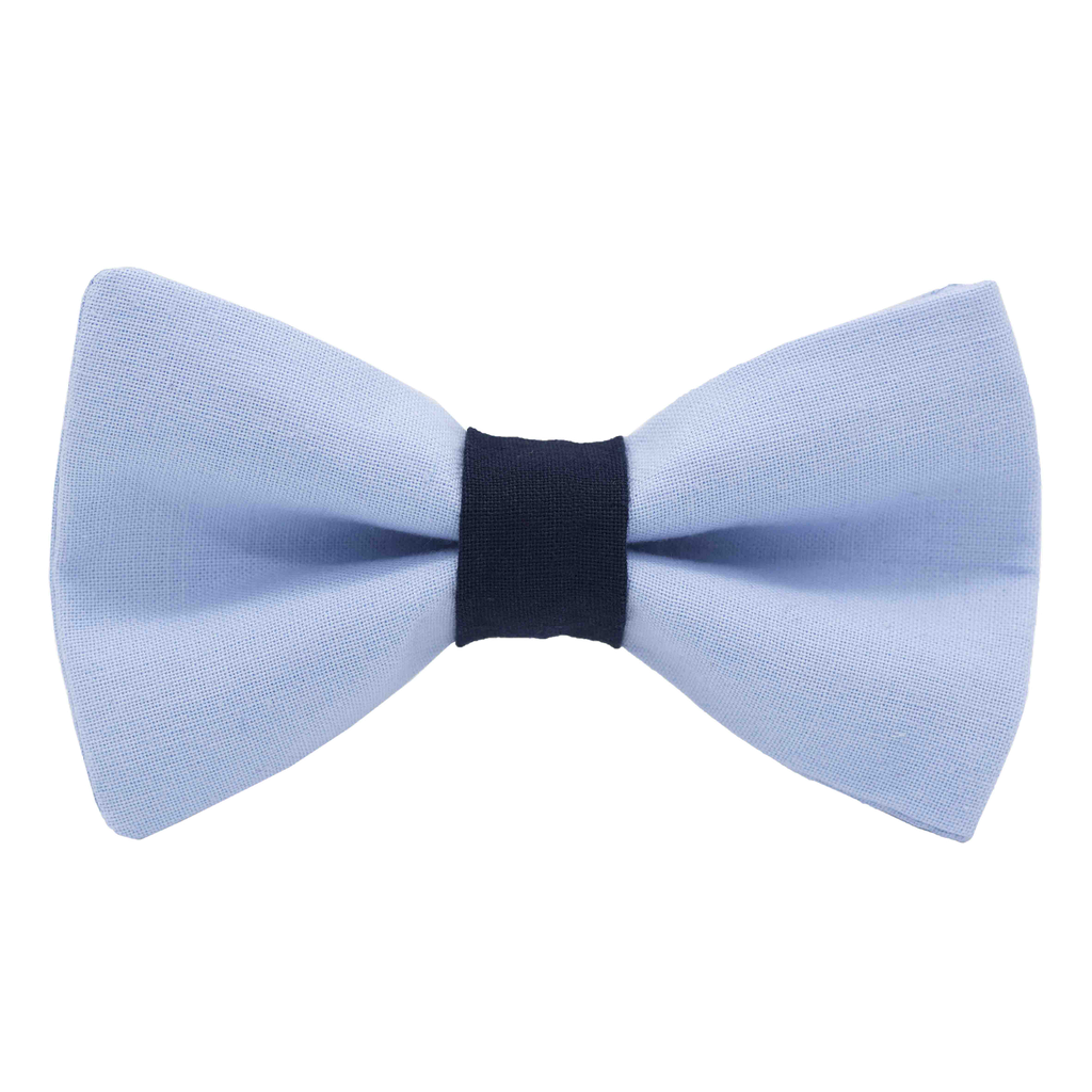 Nœud papillon uni bleu ciel "Portofino" - bague marine