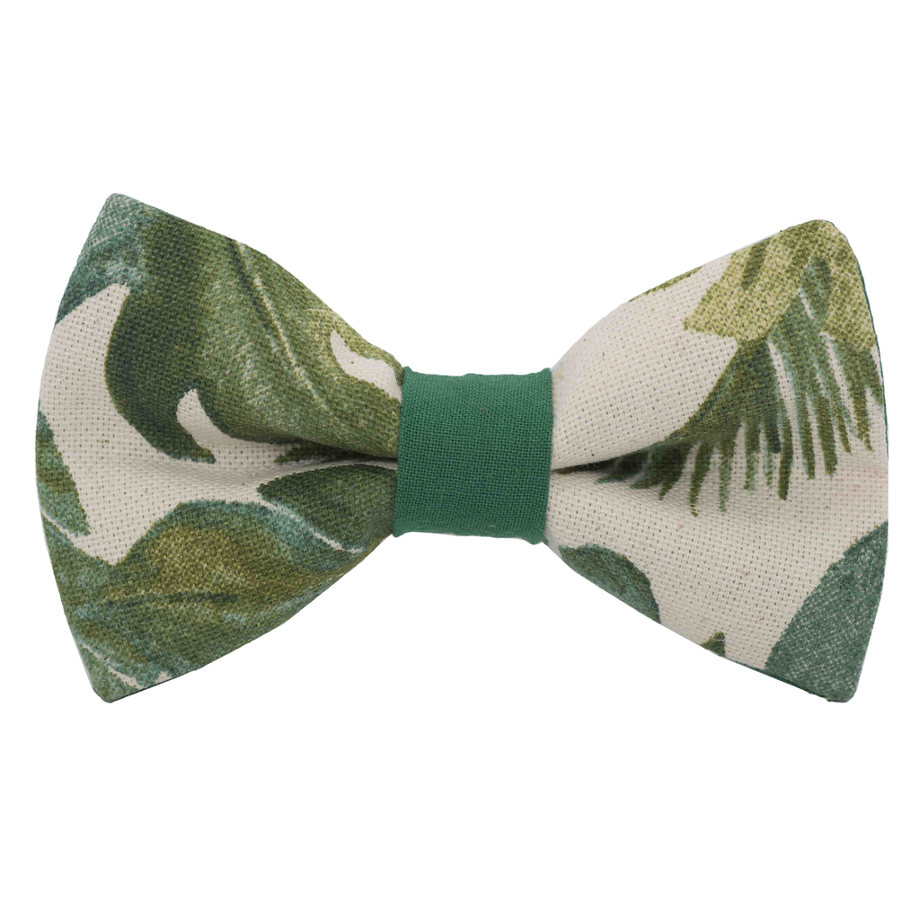 Noeud papillon "Le Feuillu" motif végétal