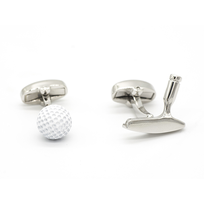 Boutons de manchettes "Putter et balle de golf"