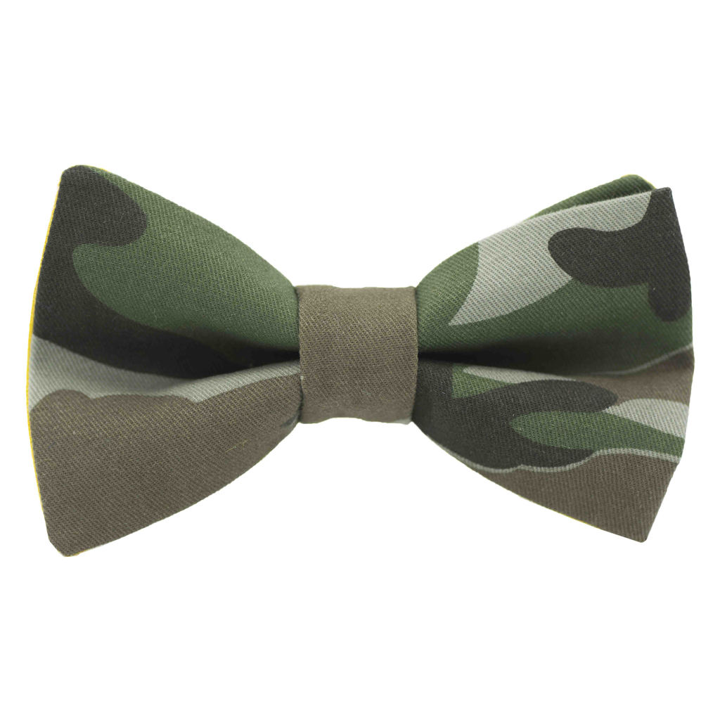 Noeud papillon "G.I. Joe" camouflage kaki et marron