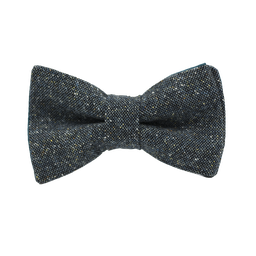 Noeud papillon en tweed "Edimbourg" caviar Oxford vert canard