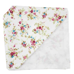 Pochette "Fleur de Printemps" fleurs rouges et bleues