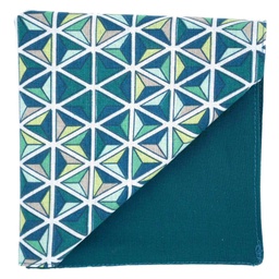Pochette japonais "Prisme" vert d'eau