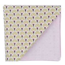 Pochette japonais "Éventails" doré