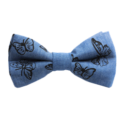 Noeud papillon jean "Butterfly" - Papillons noirs