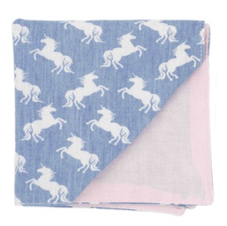 Pochette jean "Unicorn Ride" licornes blanches
