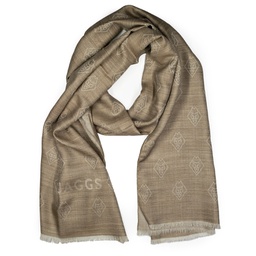 [JA.EC.LA.KILI.01] Foulard en laine & soie "Kilimandjaro" beige