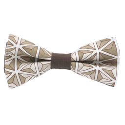 Noeud papillon japonais "Prisme" marron