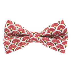 Noeud papillon japonais "Éventails" rouge