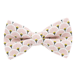 Noeud papillon japonais "Éventails" rose