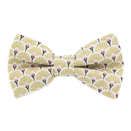 Noeud papillon japonais "Éventails" doré