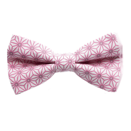 Noeud papillon japonais "Asanoha" vieux rose