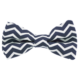 Noeud papillon "Little Waves" rayures bleu marine