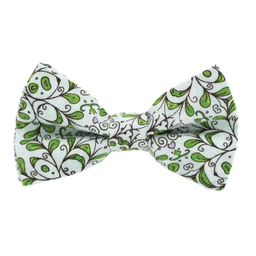 Noeud papillon "Bonzaï" motifs végétaux