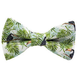 Noeud papillon "Coucou Petit Toucan" toucan et jungle