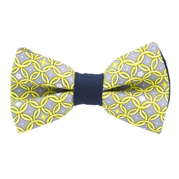 Noeud papillon Liberty "Thomas David" jaune