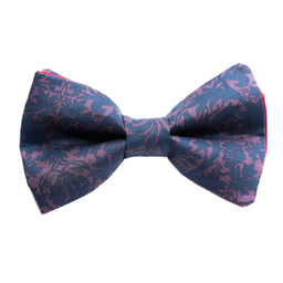 Noeud papillon Liberty "Mortimer" marine et mauve