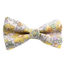 Noeud papillon Liberty "Betsy" jaune pastel