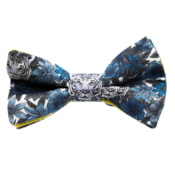 [JA.NP.LI.SCOT.01] Noeud papillon Liberty "Scotty's Tiger" bleu
