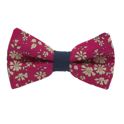 Noeud papillon Liberty "Capel" rouge foncé