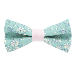 Noeud papillon Liberty "Capel" vert d'eau