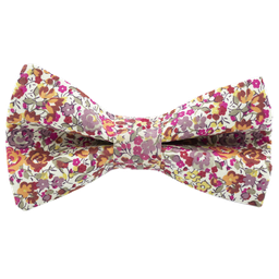 Noeud papillon Liberty "Emma and Georgina" rose poudré