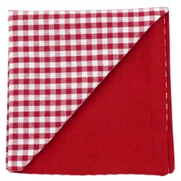 Pochette "Garden Party" vichy rouge